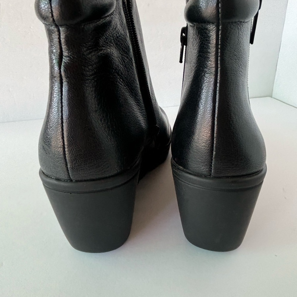 Naturalizer New Quineta  Leather Wedge Booties - Picture 5 of 9